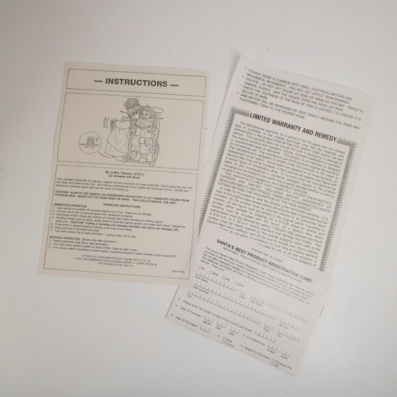 Vintage 90s Animatronic Musical Santa Mrs Claus Kiss Christmas Love Animated Big - Picture 15 of 17